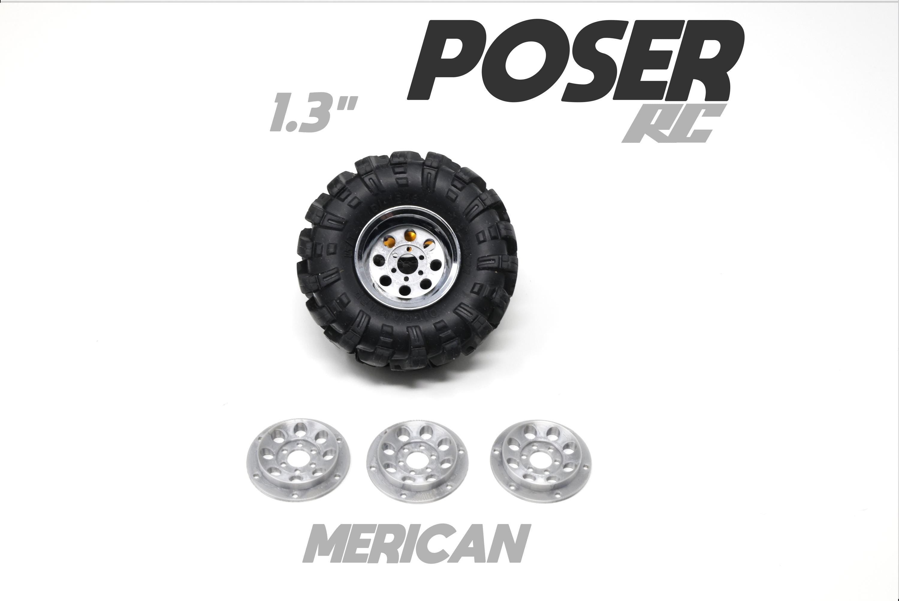 DishArt-MERICAN - 1.3" Wheel Inserts