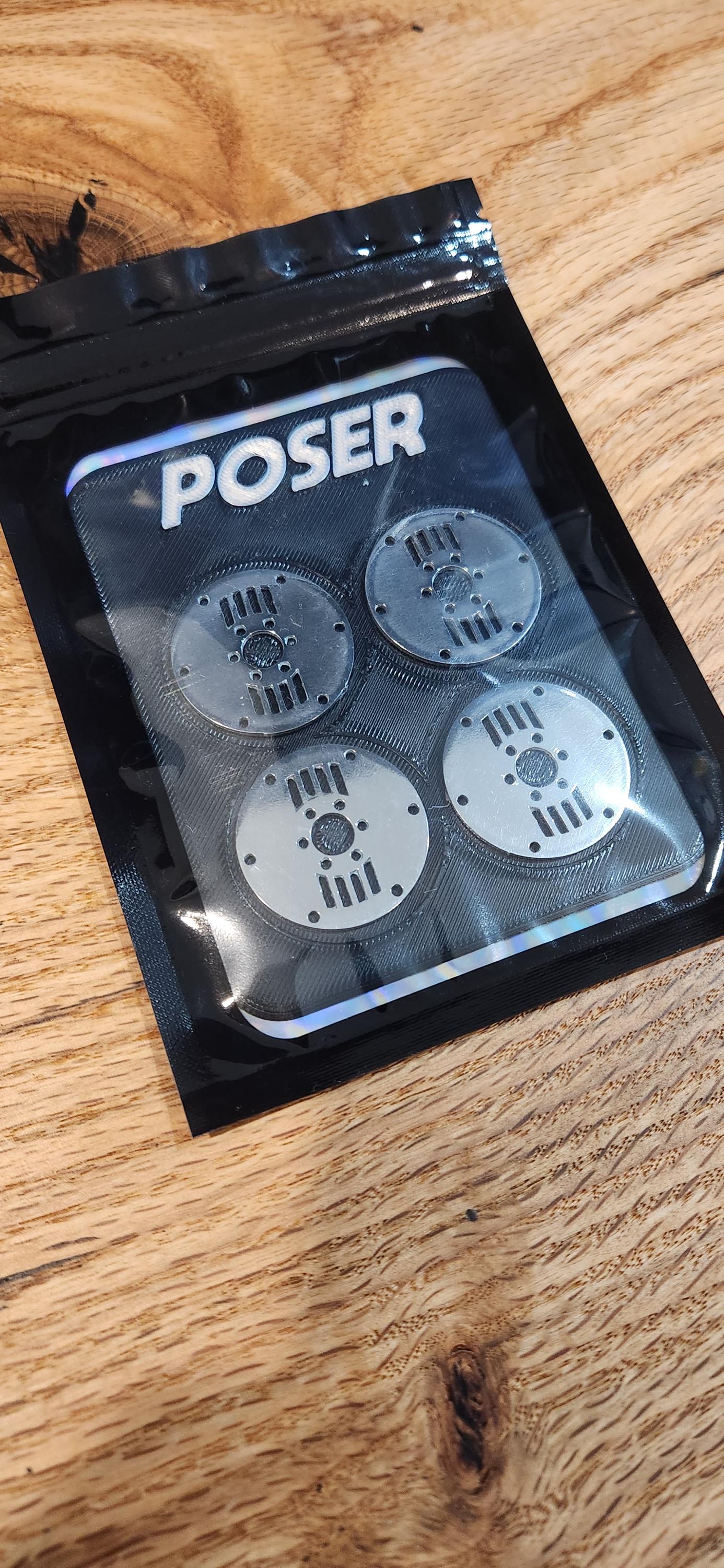 Stainless DiscArt-V1 1.3" Wheel Insert